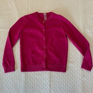 Primary Fuchsia Girls Cardigan Sweater